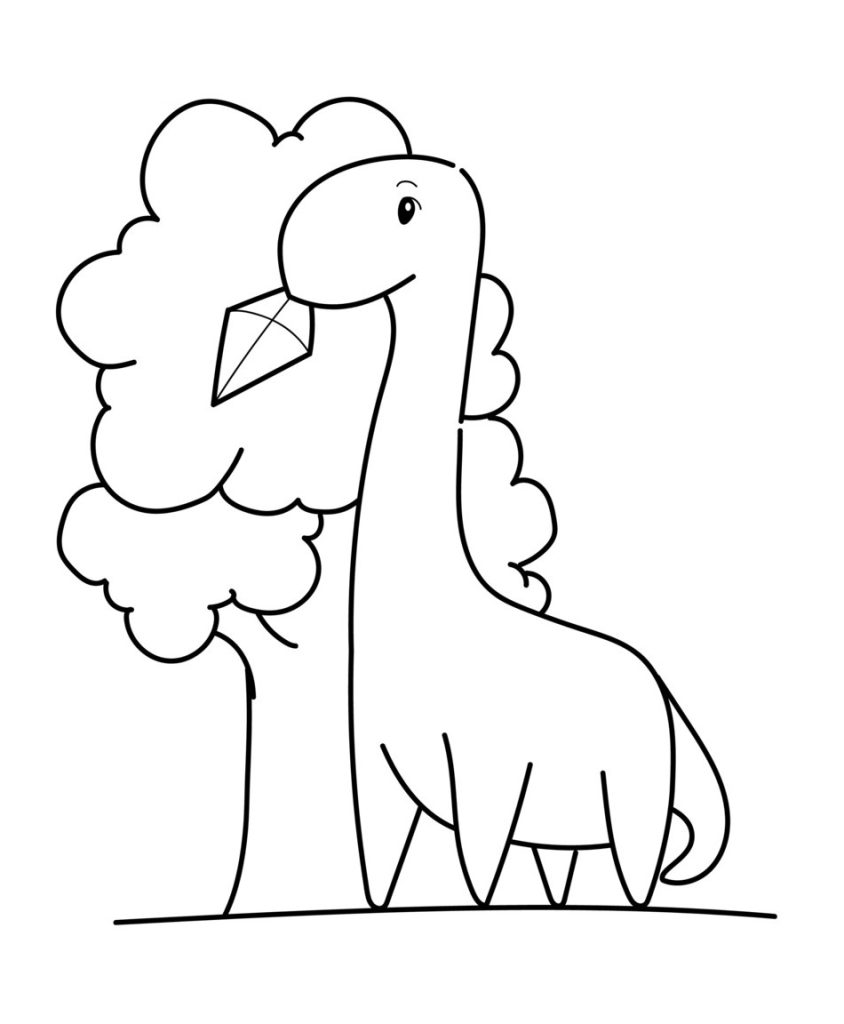 Динозаврик и воздушный змей