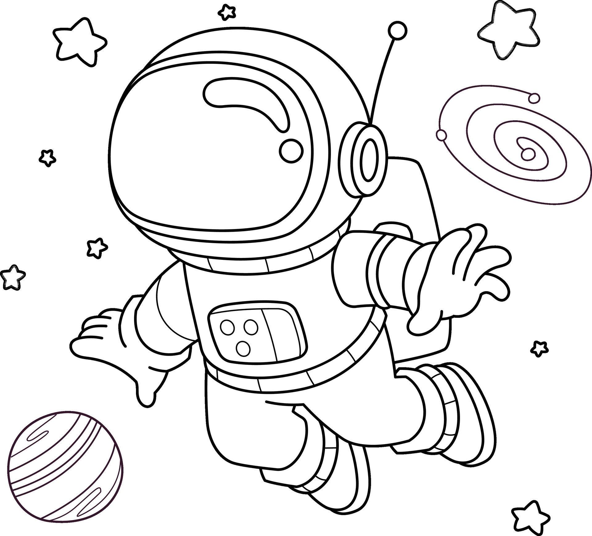 Космонавт раскраска для детей. Раскраска космонавт в космосе. Космонавт раскраска для малышей. Трафарет Космонавта в скафандре. Скафандр раскраска