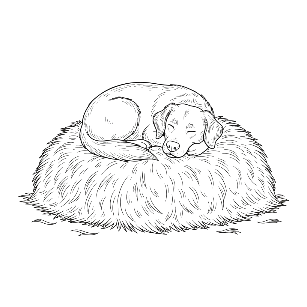 собака на сене