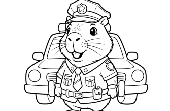 2. Капибара-полицейский