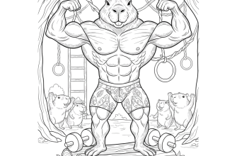 3. Капибара культурист