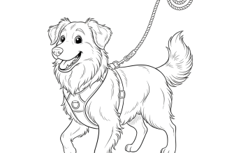 Собака на поводке