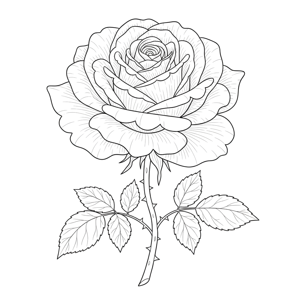 Пышная роза