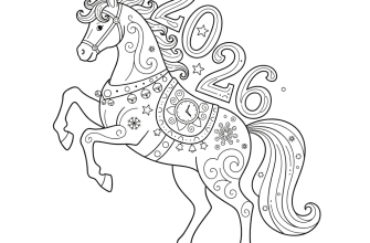 Новогодняя лошадка 2026