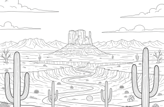 Безлюдный пейзаж дикого запада