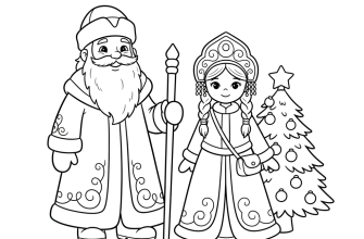 Дед Мороз, Снегурочка, Елочка