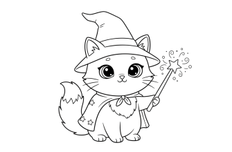2. Кот с волшебной палочкой