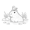 Капибара рисунок
