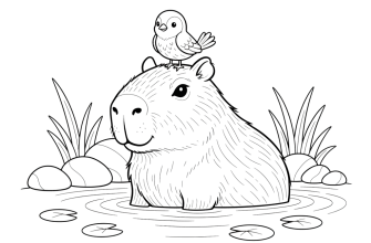 Капибара рисунок