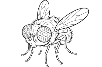 1. Муха крупным планом