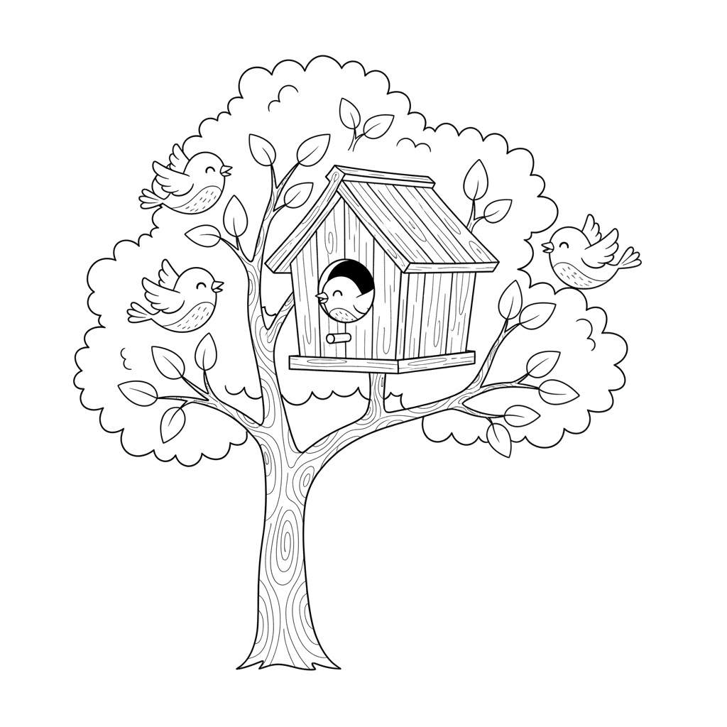 Скворечник на дереве