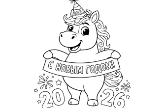 Новый 2026 год красной огненной лошади