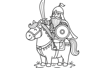 Богатырь на коне