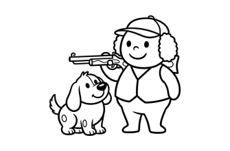 1. Охотник и собака