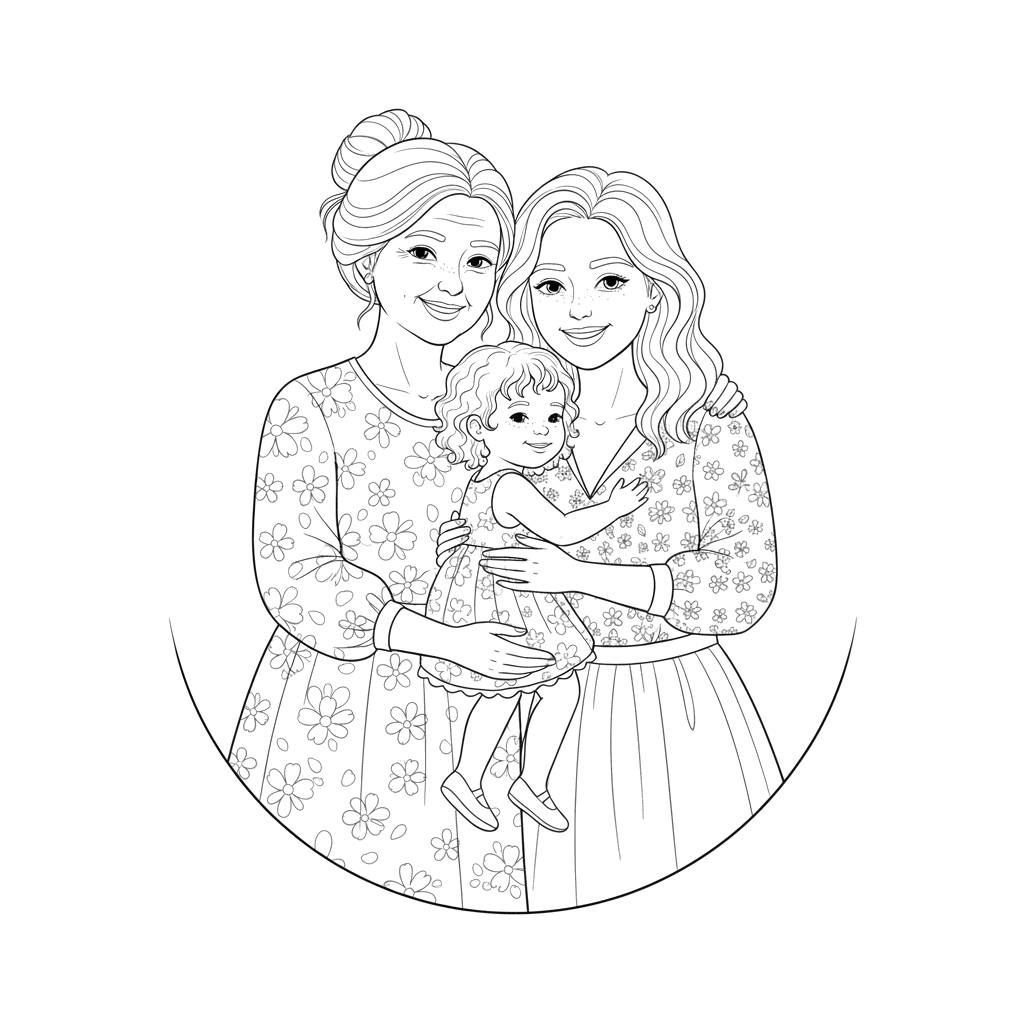 2.Бабушка, Мама и Дочка