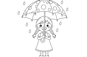 Девушка с зонтом