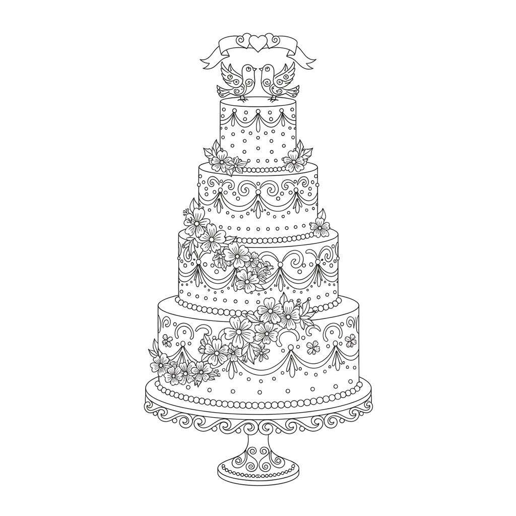 Многоярусный торт