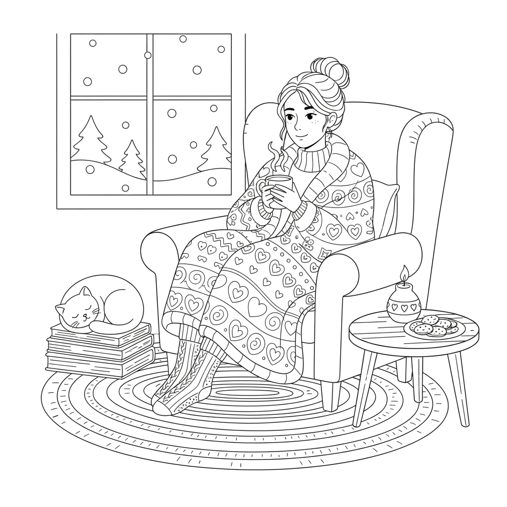 2. Женщина в стиле Хюгге