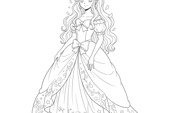 Принцесса в стиле аниме