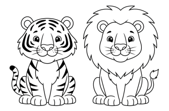 Тигр и лев