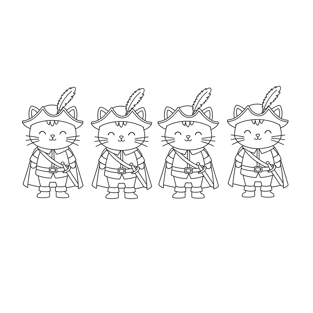 4 кота-мушкетера