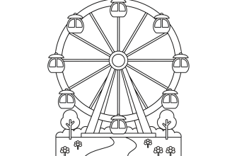 Колесо обозрения в парке
