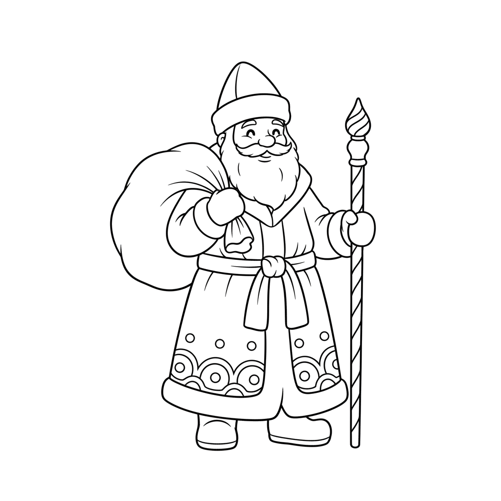 Детализированный Дед Мороз