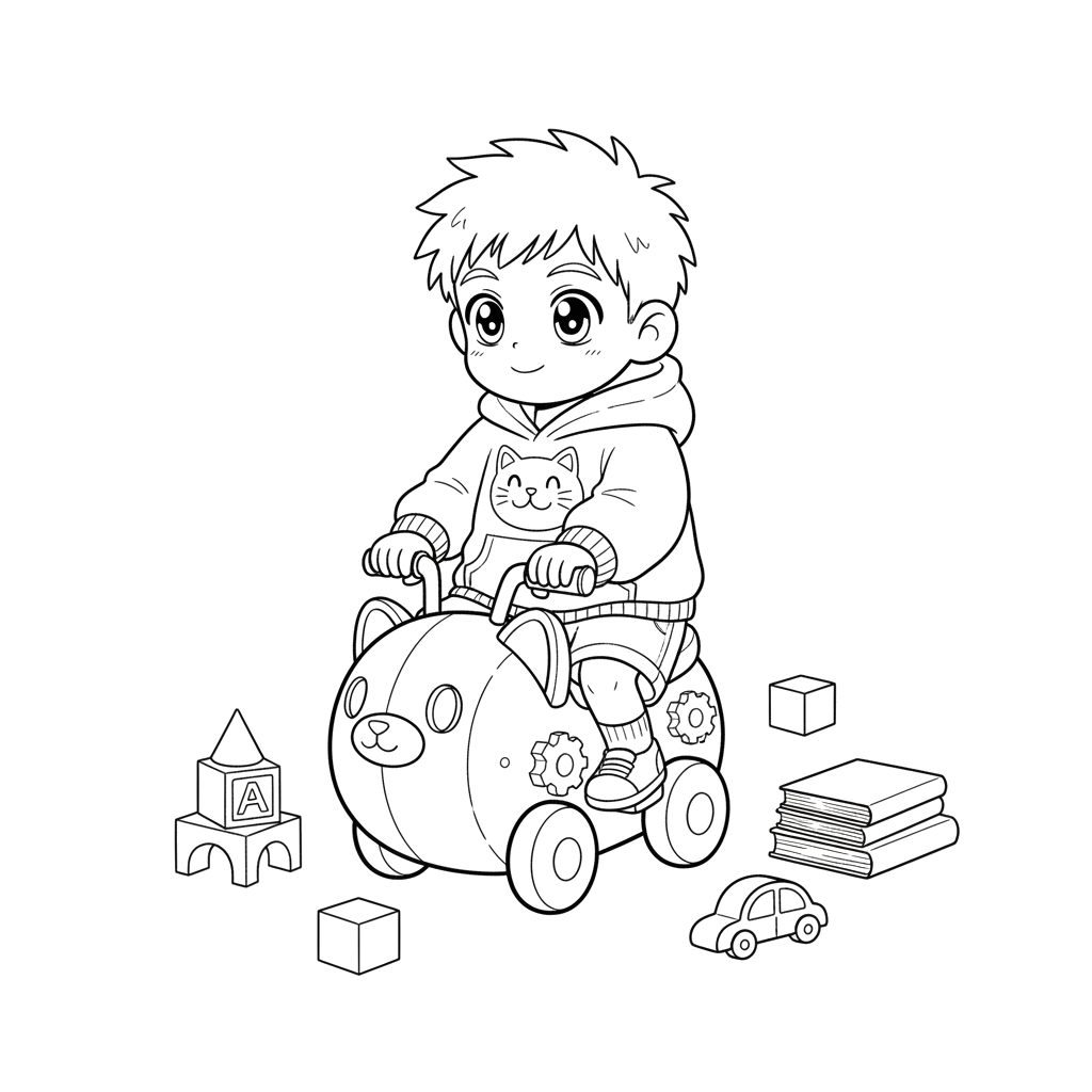 2. Мальчик в стиле Кодомо