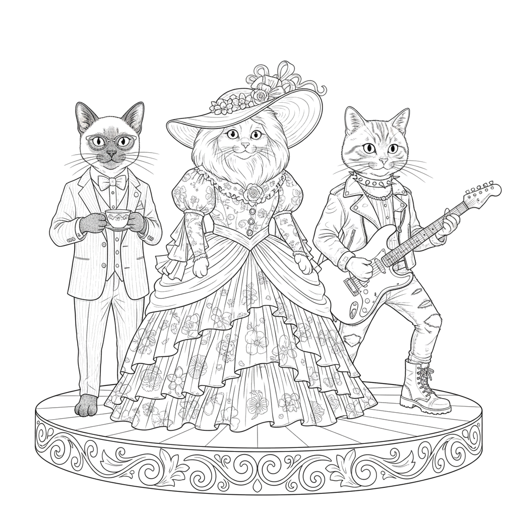 3. Котики с одеждой