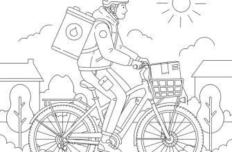 Доставщик на электровелосипеде