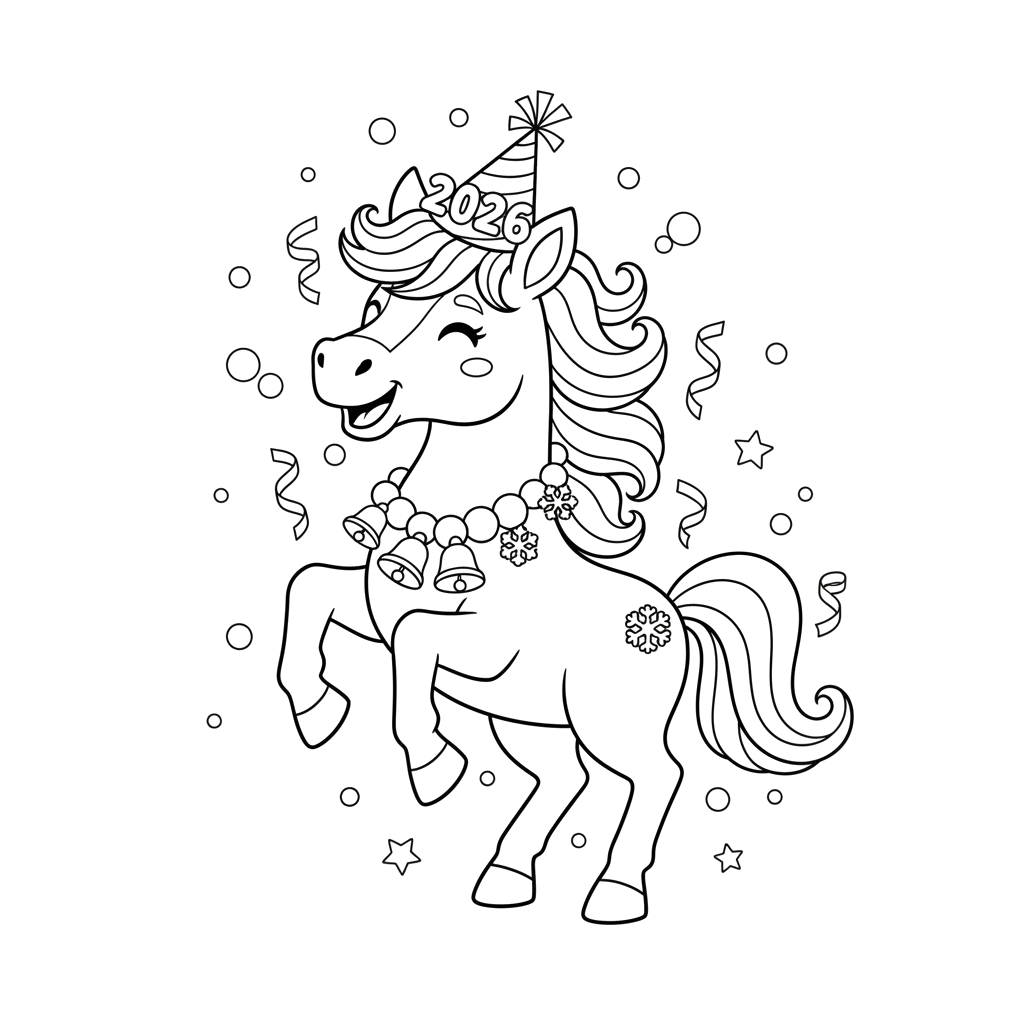 2. Новогодняя лошадка 2026