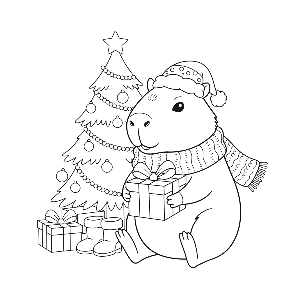 Капибара и Новый год