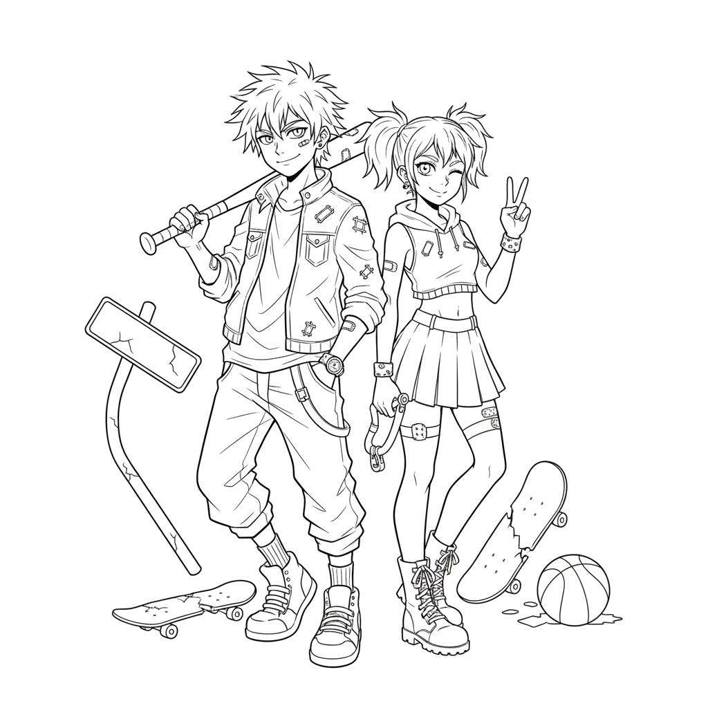 2. Хулиганы в стиле аниме