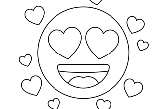 3.Смайлик с сердечками вместо глаз
