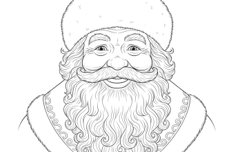 Лицо деда мороза