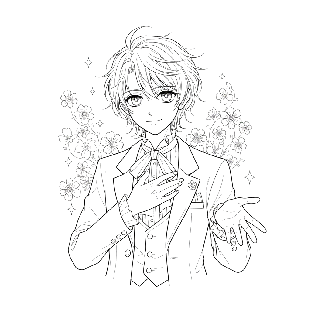 2. Мальчик в стиле Сёдзё