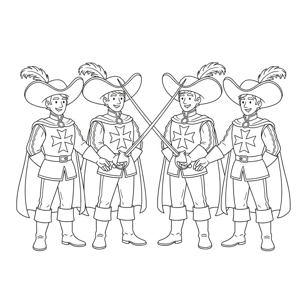 2. Четыре мушкетёра