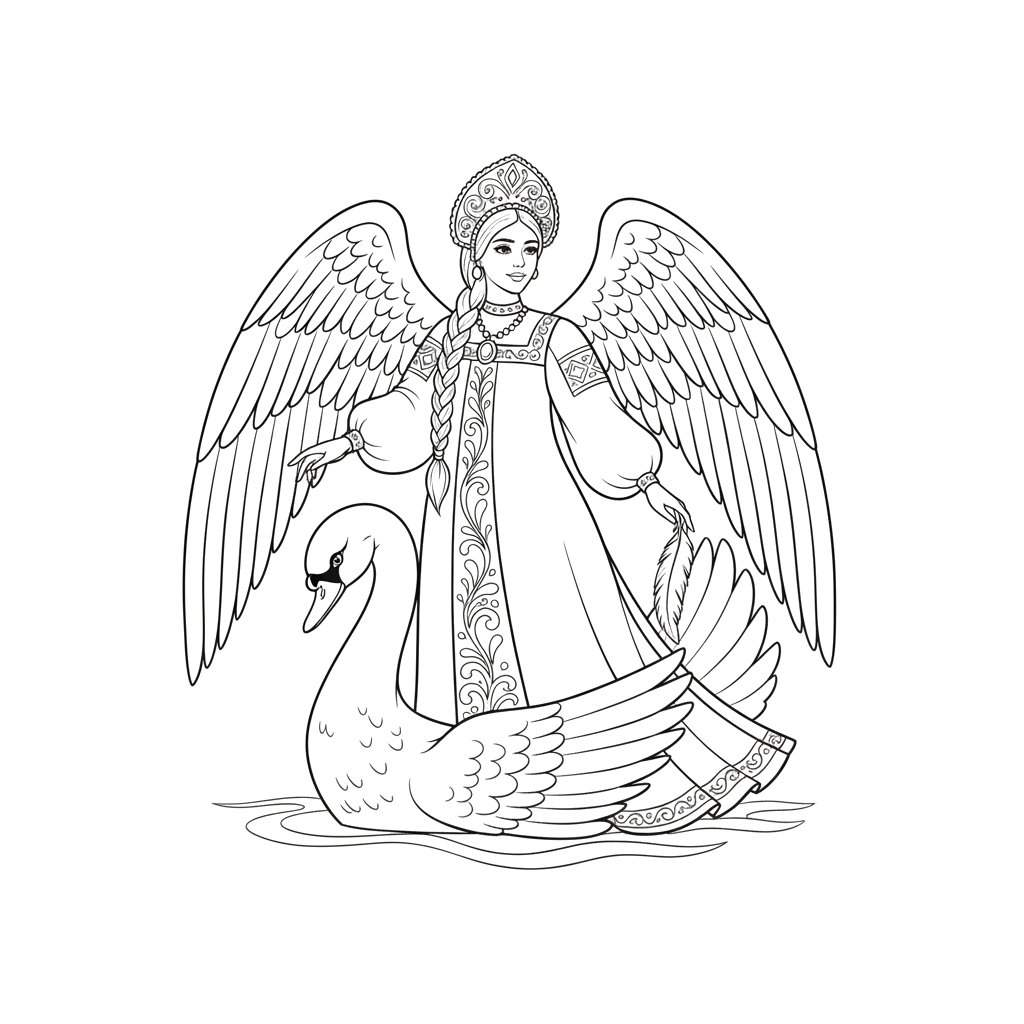 2. Царевна-Лебедь из сказки Пушкина
