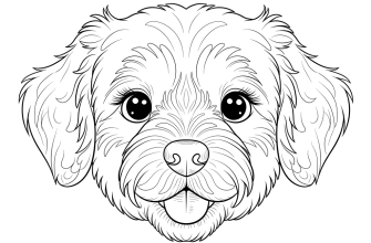 2.Мордочка собаки крупным планом