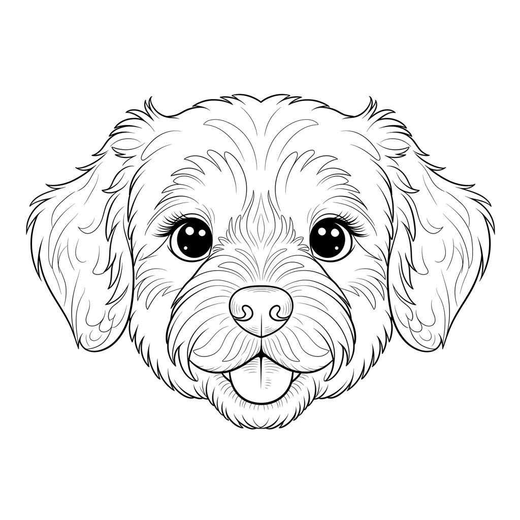 2.Мордочка собаки крупным планом