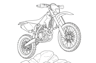 Мотоцикл эндуро без мотоциклиста