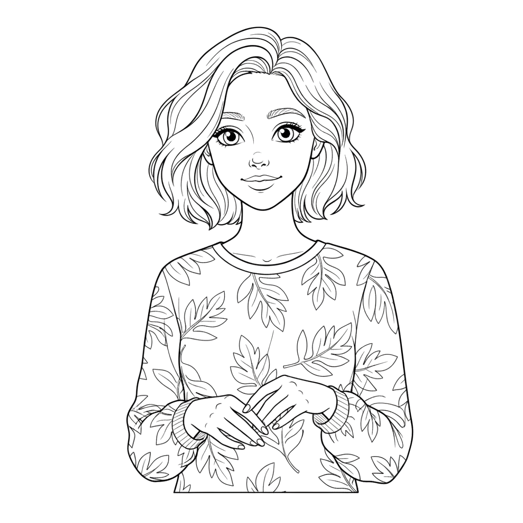 Девушка с короткими волосами