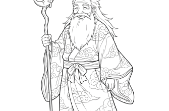 2.Старик в стиле аниме