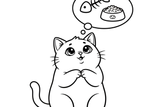 Кот показывает, что хочет кушать