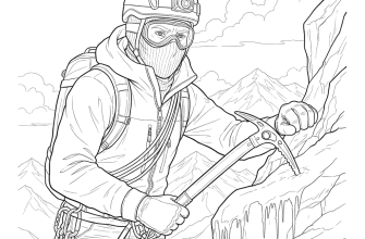 2. Альпинист крупным планом