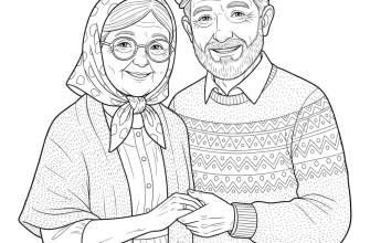 Бабушка и дедушка. Крупный план.