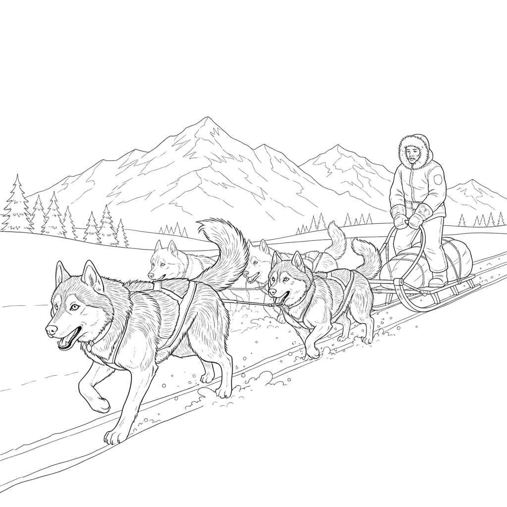 Собачья упряжка