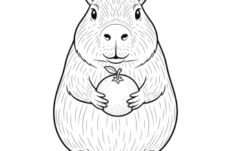 Капибара с апельсином