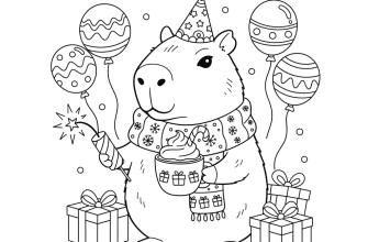 2. Новогодняя капибара