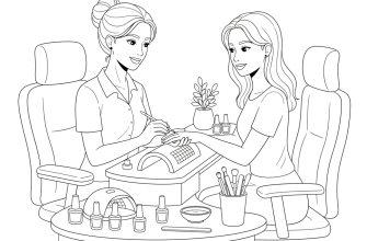 Мастер маникюра с клиентом